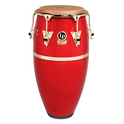 Latin Percussion Conga Galaxy in fibra di vetro 11 3/4" , Arena Red Sparkle, hardware oro Latin Percussion Conga Galaxy in fibra di vetro 11 3/4" , Arena Red Sparkle, hardware oro