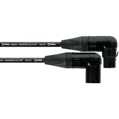 Cordial CPM0.5FRMR Cavo microfono XLR femmina ad angolo, spina XLR 0,5 m, spina NEUTRIK, Select Cordial CPM0.5FRMR Cavo microfono XLR femmina ad angolo, spina XLR 0,5 m, spina NEUTRIK, Select