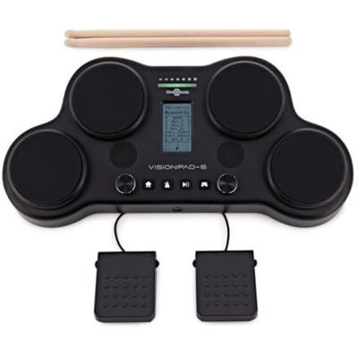 gear4music VISIONPAD-6 E-Drum Pad Batteria Elettronica Portatile Professionale gear4music VISIONPAD-6 E-Drum Pad Batteria Elettronica Portatile Professionale