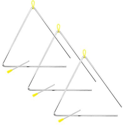 Tiger Strumenti triangolari Samba da 30,5 cm Triangoli in acciaio resistenti con attacco in metallo, ideali per scuola, banda o uso domestico, confezione da 3 Tiger Strumenti triangolari Samba da 30,5 cm Triangoli in acciaio resistenti con attacco in metallo, ideali per scuola, banda o uso domestico, confezione da 3