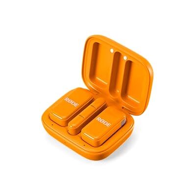RØDE Wireless Micro Microfono wireless compatto, due microfoni con custodia di ricarica per la creazione di contenuti su smartphone USB-C, arancione RØDE Wireless Micro Microfono wireless compatto, due microfoni con custodia di ricarica per la creazione di contenuti su smartphone USB-C, arancione