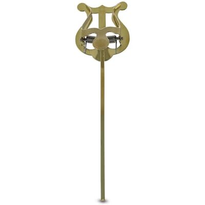 GEWA Porta spartiti da marcia Ottone Piccola Lira 1 Pulsante Lunghezza asta 14cm GEWA Porta spartiti da marcia Ottone Piccola Lira 1 Pulsante Lunghezza asta 14cm