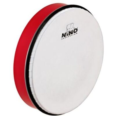 Nino Percussion Tamburello in ABS, 25,4 cm (10"), colore: Rosso Nino Percussion Tamburello in ABS, 25,4 cm (10"), colore: Rosso