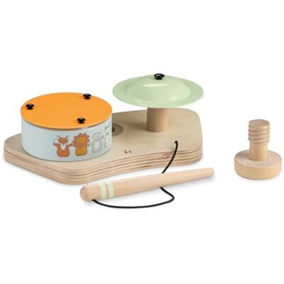 hauck Batteria Giocattolo per Play Tray, Play Drum S Animals hauck Batteria Giocattolo per Play Tray, Play Drum S Animals