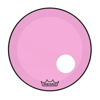 Remo pelle per batteria Colortone Powerstroke 3 Clear Rosa – Foro pretagliato da 5" – 22″ – P3-1322-CT-PKOH Remo pelle per batteria Colortone Powerstroke 3 Clear Rosa – Foro pretagliato da 5" – 22″ – P3-1322-CT-PKOH