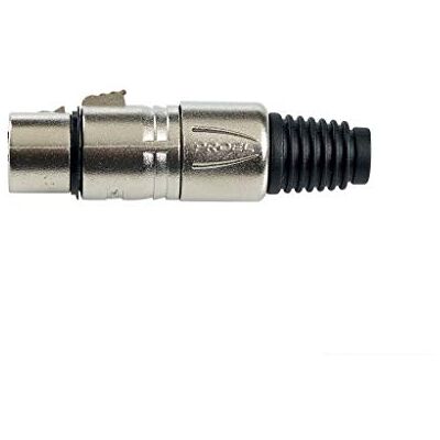 Proel Confezione 20 Pezzi: connettore XLR/Femmina 3 Poli XLR3FVPRON Proel Confezione 20 Pezzi: connettore XLR/Femmina 3 Poli XLR3FVPRON