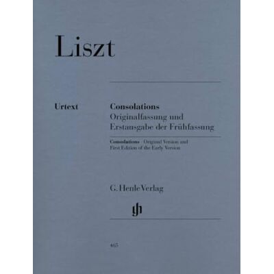 Liszt, Franz Consolations. Klavier: Instrumentation: Piano solo Liszt, Franz Consolations. Klavier: Instrumentation: Piano solo