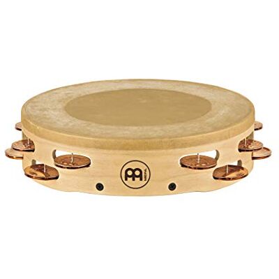Meinl Percussion Tamburello, collezione Artisan, 10" (25,4 cm), con Membrana in Pelle di vitello e Cimbalini in Bronzo, Colore: Legno Naturale Meinl Percussion Tamburello, collezione Artisan, 10" (25,4 cm), con Membrana in Pelle di vitello e Cimbalini in Bronzo, Colore: Legno Naturale
