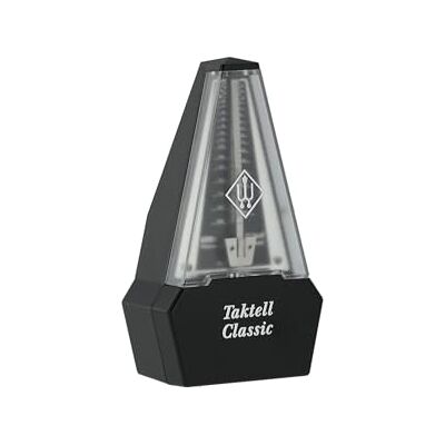 Wittner Metronomo Taktell Classic Serie 829 Custodia in plastica Senza campana Nero/Argento Meccanico a carica Non sono necessarie batterie Made in Germany Wittner Metronomo Taktell Classic Serie 829 Custodia in plastica Senza campana Nero/Argento Meccanico a carica Non sono necessarie batterie Made in Germany