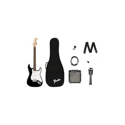 Fender Squier by Kit di Avviamento Stratocaster per Chitarra Elettrica per Principianti, Tastiera in Laurel, con Amplificatore Frontman 10G Fender Squier by Kit di Avviamento Stratocaster per Chitarra Elettrica per Principianti, Tastiera in Laurel, con Amplificatore Frontman 10G