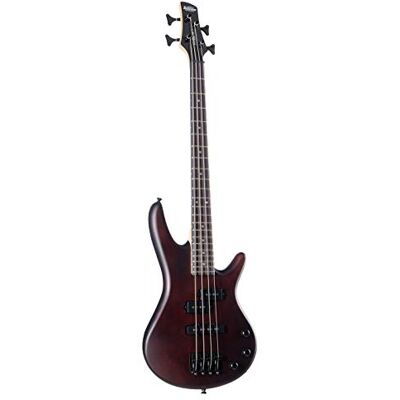 Ibanez basso elettrico Mikro da 3/4 colore noce opaco Ibanez basso elettrico Mikro da 3/4 colore noce opaco