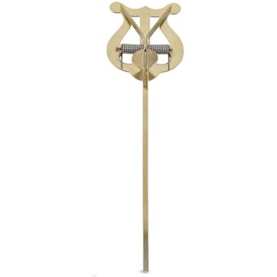 GEWA Porta spartiti da marcia Ottone Piccola Lira 2 Pulsanti Lunghezza asta 14cm GEWA Porta spartiti da marcia Ottone Piccola Lira 2 Pulsanti Lunghezza asta 14cm