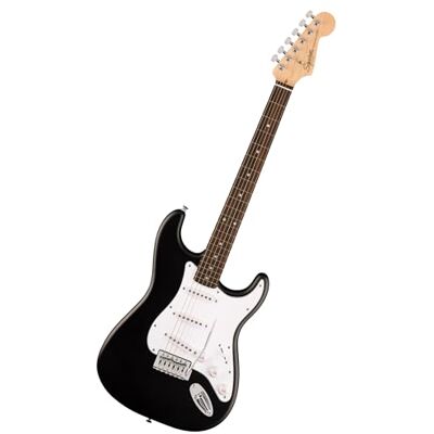 Fender Squier Debut Series Stratocaster Chitarra Elettrica, Chitarra per Principianti, con garanzia di 2 anni, Nero Fender Squier Debut Series Stratocaster Chitarra Elettrica, Chitarra per Principianti, con garanzia di 2 anni, Nero
