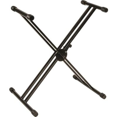 QUIK LOK QL/646, Robusto Supporto a X a Singolo Livello Doppio Telaio per Tastiera, Serie PRO, Carico Massimo 90 kg, Peso 4,8 kg, Colore Nero QUIK LOK QL/646, Robusto Supporto a X a Singolo Livello Doppio Telaio per Tastiera, Serie PRO, Carico Massimo 90 kg, Peso 4,8 kg, Colore Nero