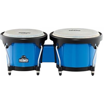 Nino Percussion Bonghi Plus con Tiranti Coppia, Blu Nino Percussion Bonghi Plus con Tiranti Coppia, Blu