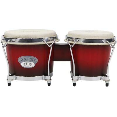 Toca Set di Bongo Serie Synergy Deluxe 6" e 6 3/4" Wine Burst Matte Toca Set di Bongo Serie Synergy Deluxe 6" e 6 3/4" Wine Burst Matte