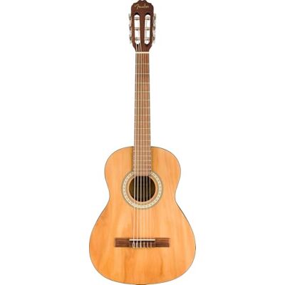 Fender Classic Design CN-25 in nylon a corde, tastiera in noce a scala corta, chitarra acustica classica 3/4, naturale. Ideale per principianti Fender Classic Design CN-25 in nylon a corde, tastiera in noce a scala corta, chitarra acustica classica 3/4, naturale. Ideale per principianti