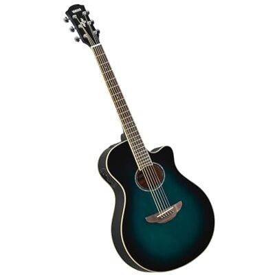 Yamaha APX600 Chitarra Elettroacustica – Corpo Sottile, Scala 25”, Pickup System65, EQ a 3 Bande, Accordatore Integrato, Buca Ovale – Oriental Blue Burst Yamaha APX600 Chitarra Elettroacustica – Corpo Sottile, Scala 25”, Pickup System65, EQ a 3 Bande, Accordatore Integrato, Buca Ovale – Oriental Blue Burst
