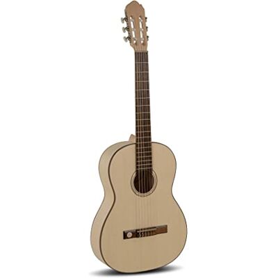 GEWA chitarra da concerto, chitarra classica Pro Natura Silver misura 4/4 tavola armonica in abete massello fondo/fasce in acero colore naturale satinata corde Hannabach Made in Europe GEWA chitarra da concerto, chitarra classica Pro Natura Silver misura 4/4 tavola armonica in abete massello fondo/fasce in acero colore naturale satinata corde Hannabach Made in Europe