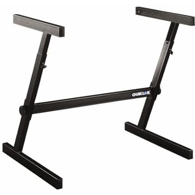QUIK LOK SUPPORTO TASTIERA “Z” Regolabile, Acciaio Heavy‑Gauge 67‑85 cm, Larghezza 86,4 cm, Portata 113 kg, Nero QUIK LOK SUPPORTO TASTIERA “Z” Regolabile, Acciaio Heavy‑Gauge 67‑85 cm, Larghezza 86,4 cm, Portata 113 kg, Nero