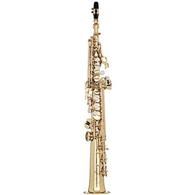 Proel GR SSP800 Grassi Sax Sassofono Dritto Soprano SIb con Doppio Chiver in Ottone Laccato, Accessori Base Proel GR SSP800 Grassi Sax Sassofono Dritto Soprano SIb con Doppio Chiver in Ottone Laccato, Accessori Base