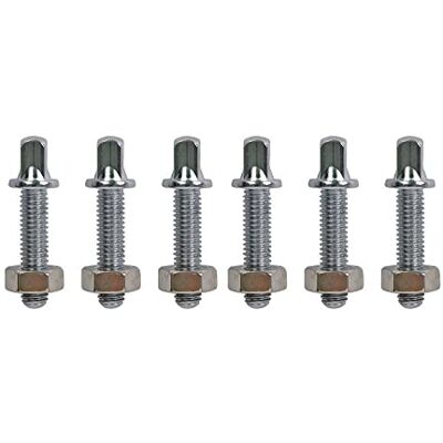 Latin Percussion Viti di accordatura LP per congas e bonghi compatti, per LP825, LP826, LP828, cromo, 6 pezzi Latin Percussion Viti di accordatura LP per congas e bonghi compatti, per LP825, LP826, LP828, cromo, 6 pezzi