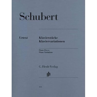 Franz Schubert Klavierstücke Klaviervariationen. Klavier: Instrumentation: Piano solo Franz Schubert Klavierstücke Klaviervariationen. Klavier: Instrumentation: Piano solo