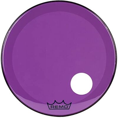 Remo pelle per batteria Colortone Powerstroke 3 Clear Viola – Foro pretagliato da 5" – 26″ – Remo pelle per batteria Colortone Powerstroke 3 Clear Viola – Foro pretagliato da 5" – 26″ –
