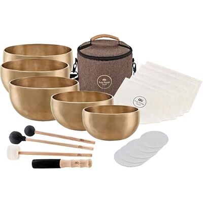 Sonic Energy Set di campane tibetane in bronzo per yoga Nidra, 5 pezzi, per bagni sonori e meditazione Sonic Energy Set di campane tibetane in bronzo per yoga Nidra, 5 pezzi, per bagni sonori e meditazione