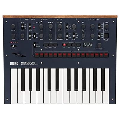 Korg MONOLOGUE BL, Sintetizzatore Analogico Monofonico, Tastiera 25 Tasti, Colore Blu Korg MONOLOGUE BL, Sintetizzatore Analogico Monofonico, Tastiera 25 Tasti, Colore Blu