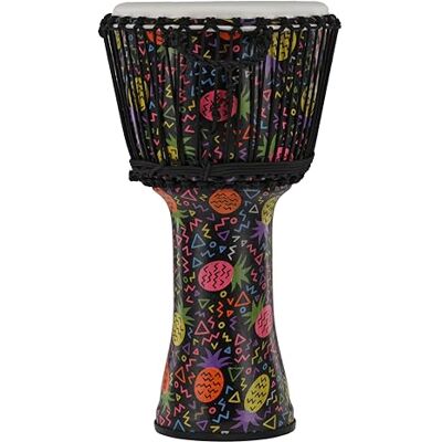 GEWA Liberty Djembé accordatura a corda Diametro: 12" (30,5 cm) Altezza: 23,5" (59 cm) Numero di corde: 30 Motivo: Pineapple GEWA Liberty Djembé accordatura a corda Diametro: 12" (30,5 cm) Altezza: 23,5" (59 cm) Numero di corde: 30 Motivo: Pineapple