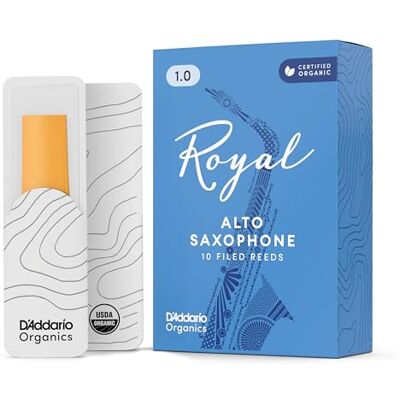 D'Addario Organics Royal Ance per Sassofono Alto Forza 1.0, Confezione da 10 D'Addario Organics Royal Ance per Sassofono Alto Forza 1.0, Confezione da 10