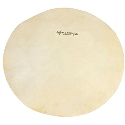 World Rhythm Pelle di capra bianca da 22,9 cm per pelle di Djembe World Rhythm Pelle di capra bianca da 22,9 cm per pelle di Djembe