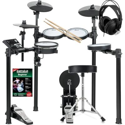 XDrum DD-460P E-Drum Kit Home Set, Batteria elettronica con mesh heads 1x 8" Snarepad Dual-Zone, 1x 8" Kickpad, 3x 8" Tompad Single-Zone, 3x 10" Pad piatti Dual-Zone, Incluso rack, 25 kit preset XDrum DD-460P E-Drum Kit Home Set, Batteria elettronica con mesh heads 1x 8" Snarepad Dual-Zone, 1x 8" Kickpad, 3x 8" Tompad Single-Zone, 3x 10" Pad piatti Dual-Zone, Incluso rack, 25 kit preset