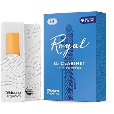 D'Addario Confezione da 10 ance Rico Royal per clarinetto piccolo in MI bemolle, durezza 1,5 D'Addario Confezione da 10 ance Rico Royal per clarinetto piccolo in MI bemolle, durezza 1,5