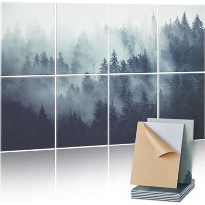 VEVOR Pannelli Acustici Artistici, Pannelli Fonoassorbenti Decorativi Autoadesivi da Parete Registrazione per Casa, Ufficio, Studio, Sala giochi, Teatro, 400 x 300 x 10 mm 8 Pezzi Foresta VEVOR Pannelli Acustici Artistici, Pannelli Fonoassorbenti Decorativi Autoadesivi da Parete Registrazione per Casa, Ufficio, Studio, Sala giochi, Teatro, 400 x 300 x 10 mm 8 Pezzi Foresta