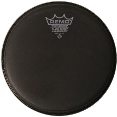 Remo Pelle per batteria Ambassador Black Suede – 6" – BA-0806-ES Remo Pelle per batteria Ambassador Black Suede – 6" – BA-0806-ES