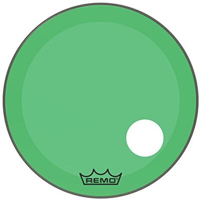 Remo pelle per batteria Colortone Powerstroke 3 Clear Verde – Foro pretagliato da 5" – 26″ – Remo pelle per batteria Colortone Powerstroke 3 Clear Verde – Foro pretagliato da 5" – 26″ –