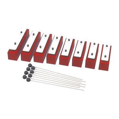 Percussion Workshop PP083 Set di 8 barrette con 8 battitrici Percussion Workshop PP083 Set di 8 barrette con 8 battitrici