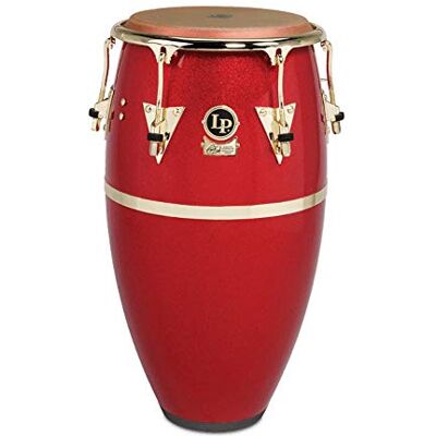 Latin Percussion Conga Galaxy Fiberglass Tumba 12 1/2" , Arena Red Sparkle, Hardware oro Latin Percussion Conga Galaxy Fiberglass Tumba 12 1/2" , Arena Red Sparkle, Hardware oro