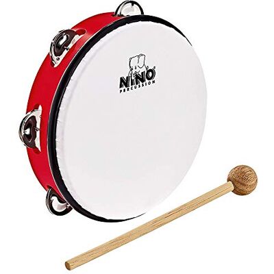 Nino Percussion Nino 8 "ABS Tambourine Red Nino Percussion Nino 8 "ABS Tambourine Red