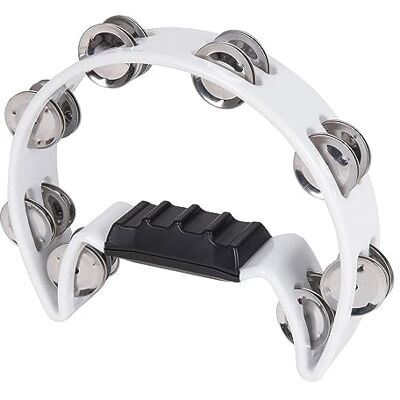 PP PERFORMANCE PERCUSSION Performance Percussion Tamburello a mezza luna, colore bianco PP PERFORMANCE PERCUSSION Performance Percussion Tamburello a mezza luna, colore bianco