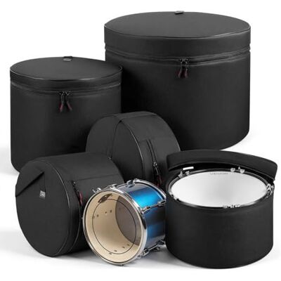 VEVOR Set di Borsa Porta DJ con Divisori Regolabili 5 Pezzi, Borse Imbottite per Batteria, Imbottitura Spessa, Custodie Protettive Leggere, Custodie da Viaggio per Accessori per Batteria VEVOR Set di Borsa Porta DJ con Divisori Regolabili 5 Pezzi, Borse Imbottite per Batteria, Imbottitura Spessa, Custodie Protettive Leggere, Custodie da Viaggio per Accessori per Batteria