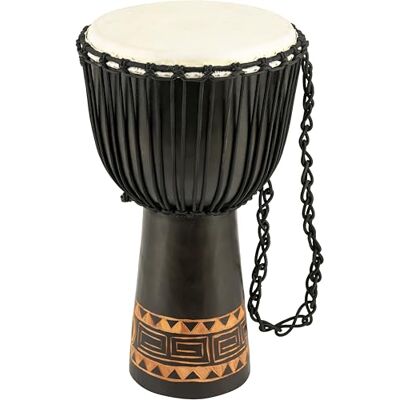 Meinl Percussion Djembe in legno, Serie Headliner, Tiraggio a Corde, Diametro: 33,02 cm (13", Misura XL), Colore: Marrone scuro Meinl Percussion Djembe in legno, Serie Headliner, Tiraggio a Corde, Diametro: 33,02 cm (13", Misura XL), Colore: Marrone scuro