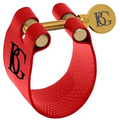 BG Flex Ligature Sassofono tenore, colore: Rosso BG Flex Ligature Sassofono tenore, colore: Rosso