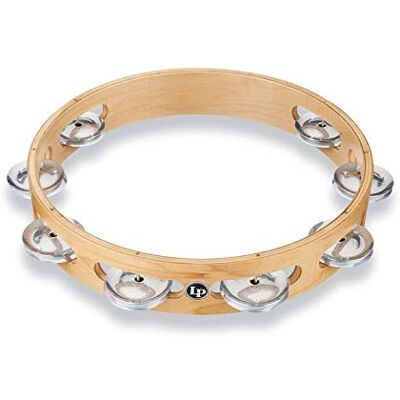 Latin Percussion LP Tambourin Pro 10" a fila singola in alluminio Latin Percussion LP Tambourin Pro 10" a fila singola in alluminio