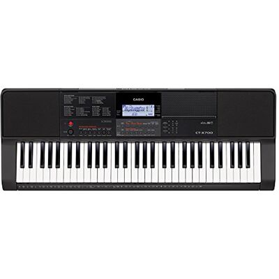 Casio CT-X700 Tastiera con 61 tasti sensibili al tocco, 600 suoni e 195 ritmi di accompagnamento, nera Casio CT-X700 Tastiera con 61 tasti sensibili al tocco, 600 suoni e 195 ritmi di accompagnamento, nera