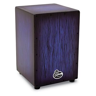 Latin Percussion LP LP819030 Cajon Aspire Accent Blueburst Streak Latin Percussion LP LP819030 Cajon Aspire Accent Blueburst Streak