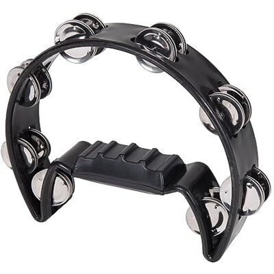 PP PERFORMANCE PERCUSSION Performance Percussion Tamburello a mezza luna, colore nero PP PERFORMANCE PERCUSSION Performance Percussion Tamburello a mezza luna, colore nero