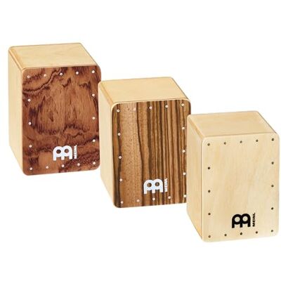 Meinl Percussion Cajon Shaker Set Mini Strumento Musicale Idea Regalo Betulla Baltica, Zebrano Esotico, Radica di Bubinga, Natural () Meinl Percussion Cajon Shaker Set Mini Strumento Musicale Idea Regalo Betulla Baltica, Zebrano Esotico, Radica di Bubinga, Natural ()